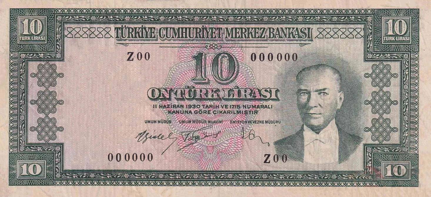 10 Türk Lirası (E5-Tertip V)
